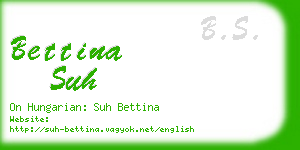 bettina suh business card